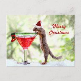 Postal Festiva Navidades se retuercen en hora feliz