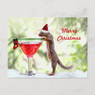 Postal Festiva Navidades se retuercen en hora feliz