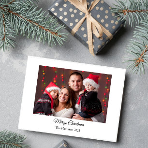 Postal Festiva Navidades simples foto Navidades de felicitación p