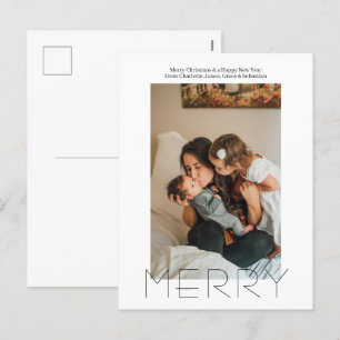 Postal Festiva Navidades simples y elegantes