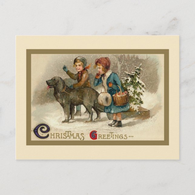 Postal Festiva Navidades Snowy (Anverso)