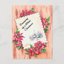 Postal Festiva Navidades, soñando con un blanco