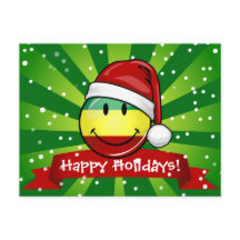 Navidades sonrientes Estilo Bandera Rastafaria