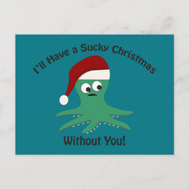 Postal Festiva Navidades sucios sin ti