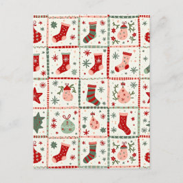 Postal Festiva Navidades Tartán