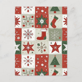 Postal Festiva Navidades Tartán