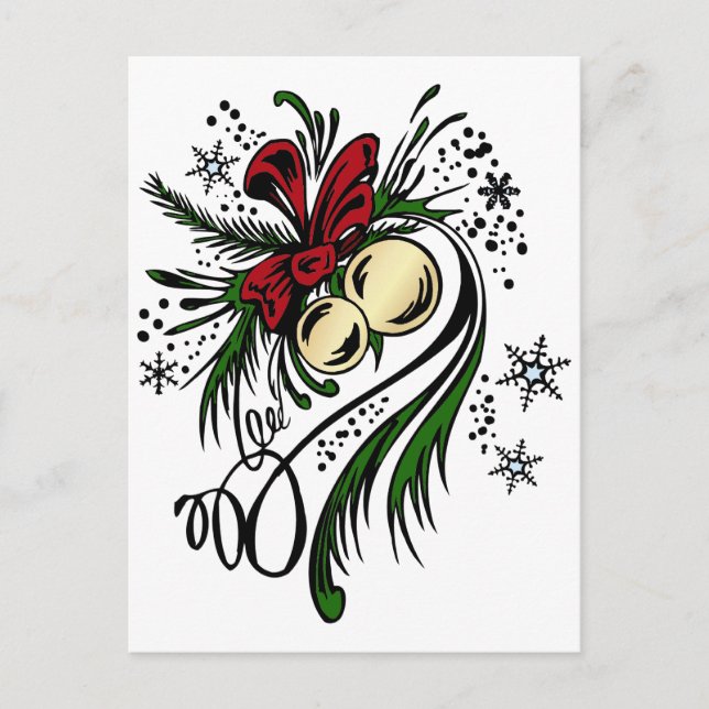 Postal Festiva Navidades Tattoo (Anverso)