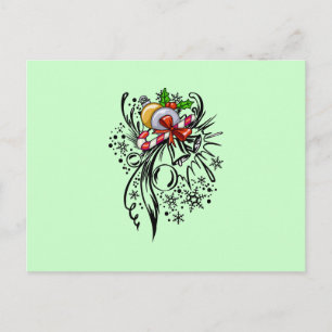 Postal Festiva Navidades Tattoo