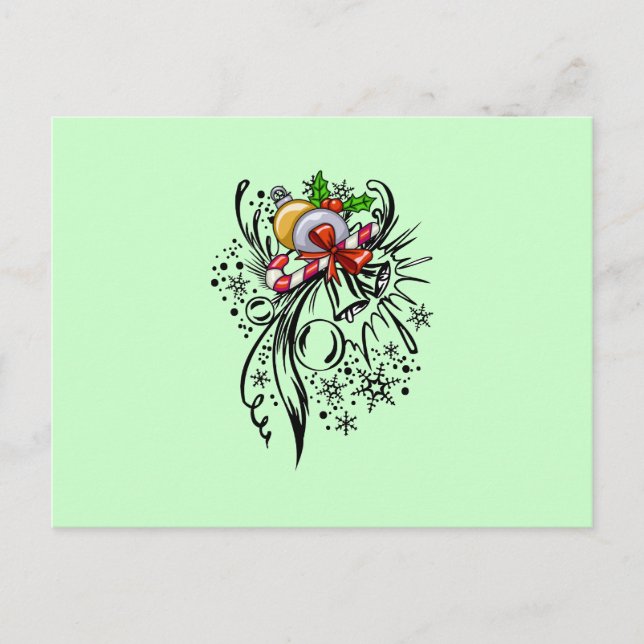 Postal Festiva Navidades Tattoo (Anverso)