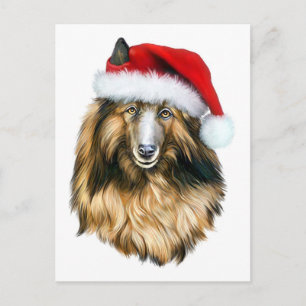 Postal Festiva Navidades Tervuren de Bélgica Santa