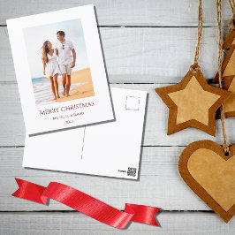 Postal Festiva Navidades Tropical Vacation Beach Photo