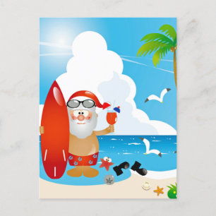 Postal Festiva navidades tropicales