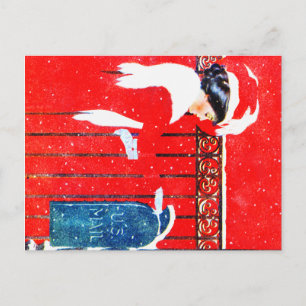 Postal Festiva Navidades victorianos de Coles Phillip