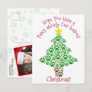 Postal Festiva Navidades voluminosos con imágenes fotográficas