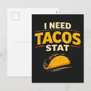 Postal Festiva Necesito Tacos Ya