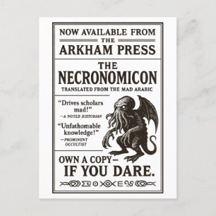 Postal Festiva Necronomicon - Ahora disponible en Arkham Press