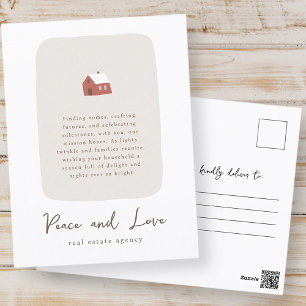 Postal Festiva Negocio inmobiliario Minimalista moderno