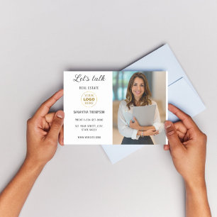 Postal Festiva Negocio personalizado profesional