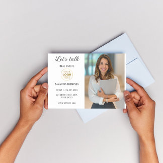 Postal Festiva Negocio personalizado profesional