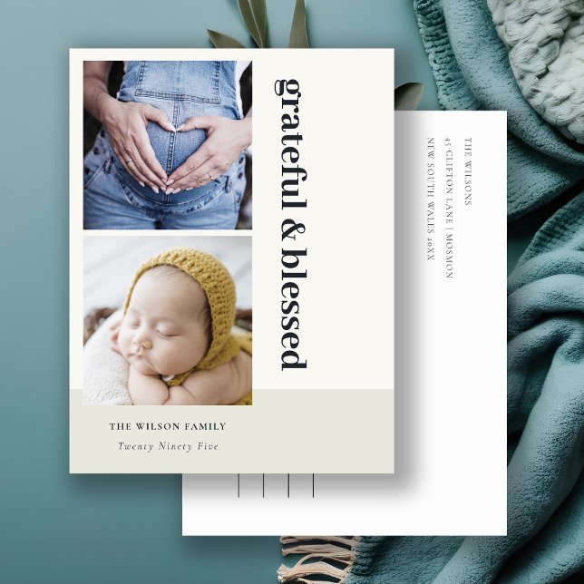 Postal Festiva Negrita Minimal 2 Foto Reja Negro Agradecido y Ben (Subido por el creador)