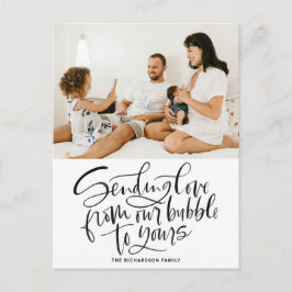 Postal Festiva Negro envía amor de nuestra burbuja a su foto