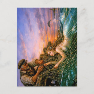 Postal Festiva Nerithea y la captura moral - Dilema del pescador