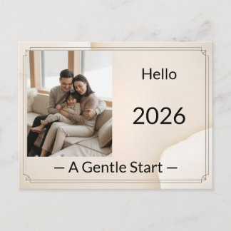 Postal Festiva New Year Family Photo Card