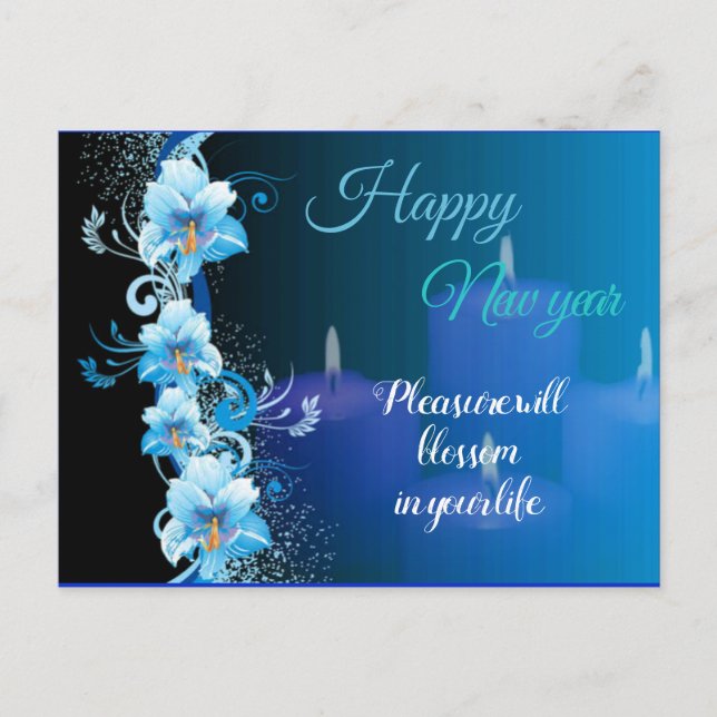 Postal Festiva New year Postcard (Anverso)