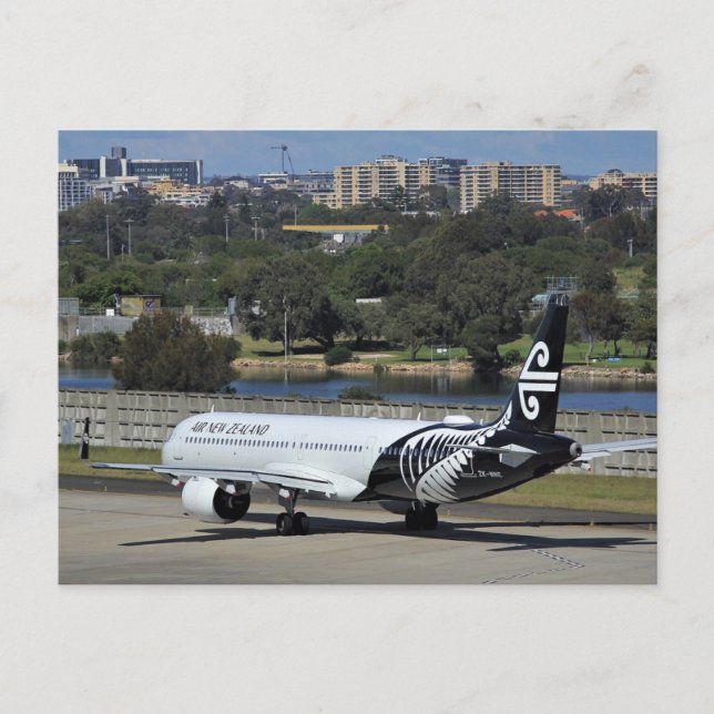 Postal Festiva New Zealand Airlines Kia Ora (Anverso)