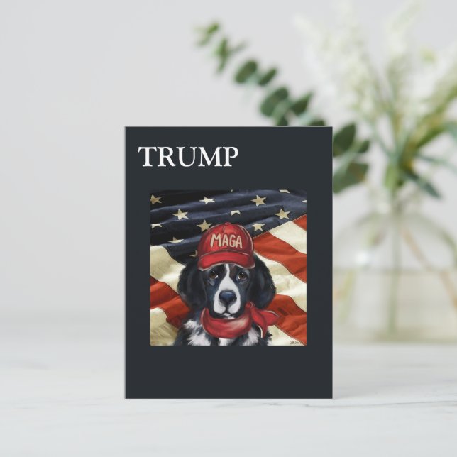 POSTAL FESTIVA NEWFOUNDLAND DOG (Anverso de pie)