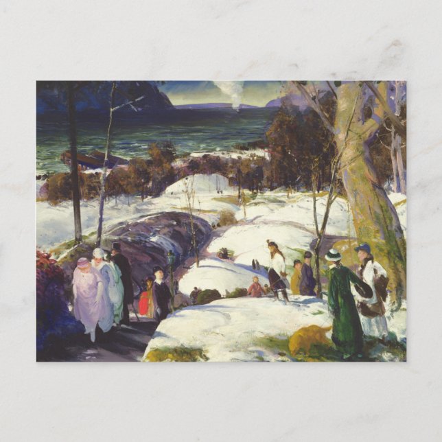 Postal Festiva Nieve de Pascua (Anverso)