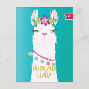 Postal Festiva Ningún monograma del ilustracion de la llama del