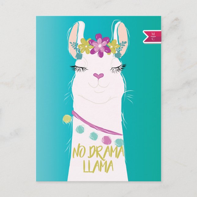 Postal Festiva Ningún monograma del ilustracion de la llama del (Anverso)