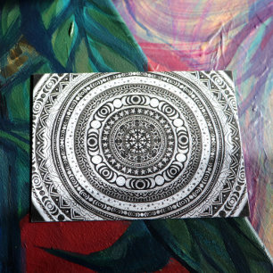 Postal Festiva Niño Moon Mandala Triple Bruja Luna