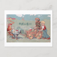 Niños de la granja de cosecha de cosecha de vacas 