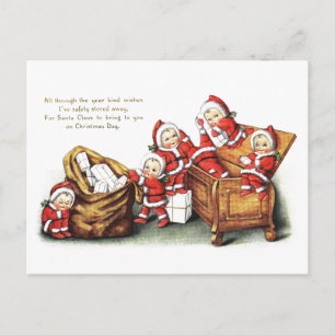 Postal Festiva Niños navidades