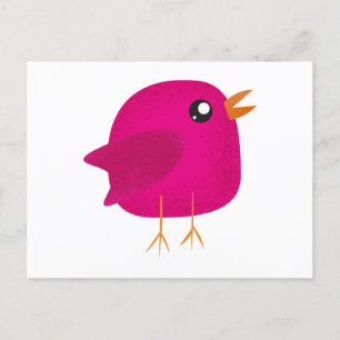 Postal Festiva Niños pajarito lindo