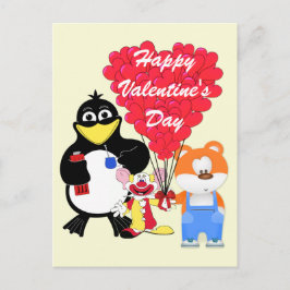 Postal Festiva Niños personalizados divertidos Valentines