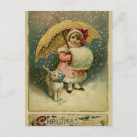 Niños retro de la época victoriana y Navidades de 