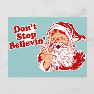Postal Festiva No dejen de creer a los Navidades