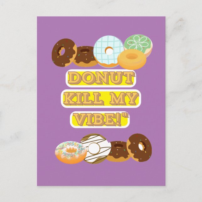 Postal Festiva ¡No maten mi vibra! (Anverso)