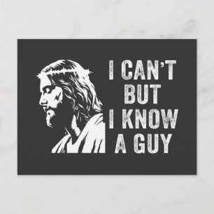 Postal Festiva No puedo pero conozco a un hombre cristiano