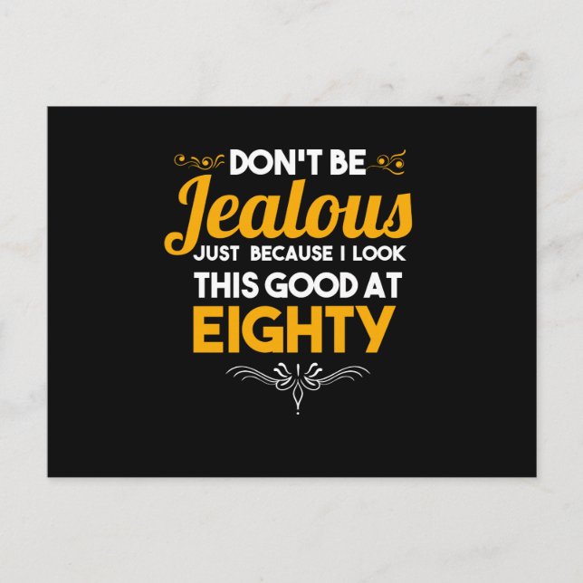 Postal Festiva No seas celoso me veo bien con 880 (Anverso)