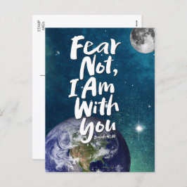 Postal Festiva NO TEMAS, ESTOY contigo - Dios cristiano Jesús