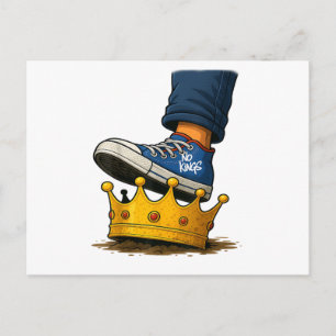 Postal Festiva No Zapato Del Rey En La Corona