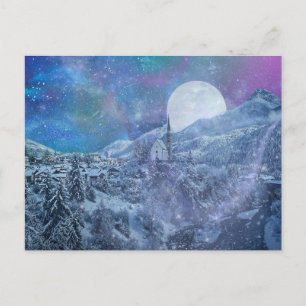 Postal Festiva Noche de invierno