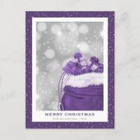 Nochebuena de morado moderno