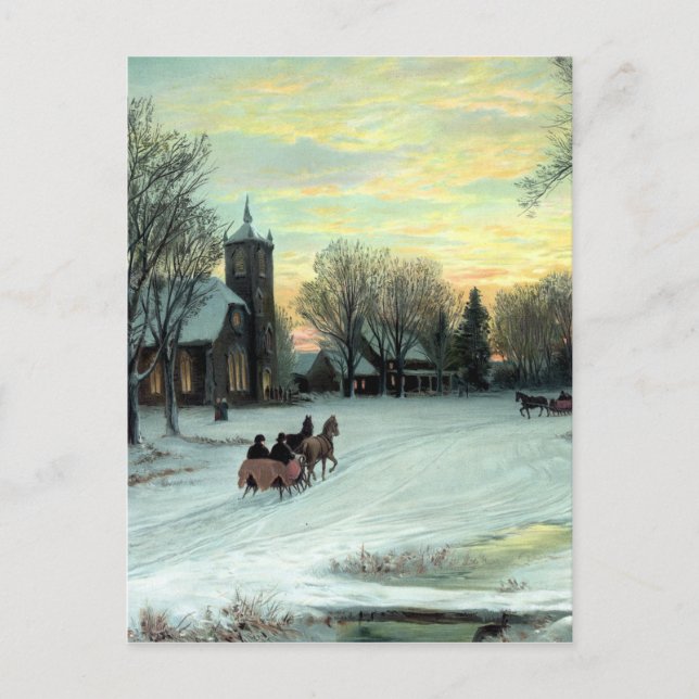 Postal Festiva Nochebuena de W.C. Bauer de (Anverso)