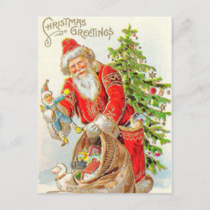 Postal Festiva Nochebuena Santa