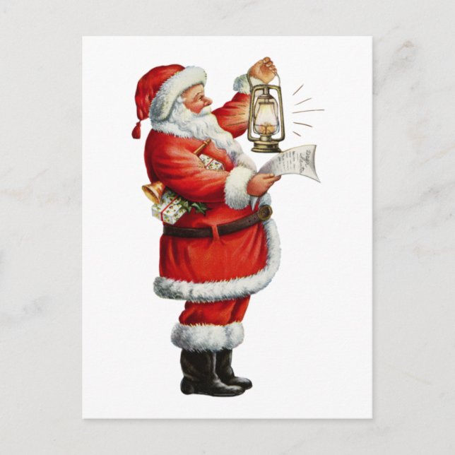 Postal Festiva Nochebuena vintage (Anverso)